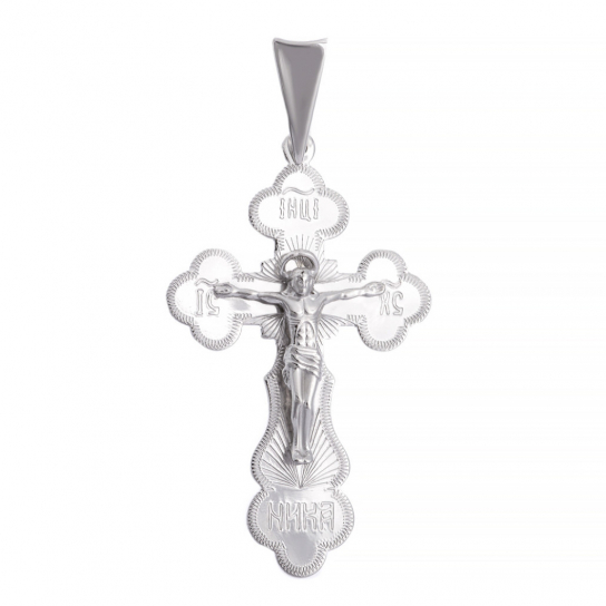 Серебряный крестик 925 нательный, на шею