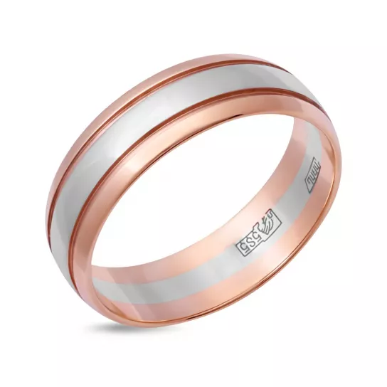 Золотое обручальное кольцо 585, размер 22