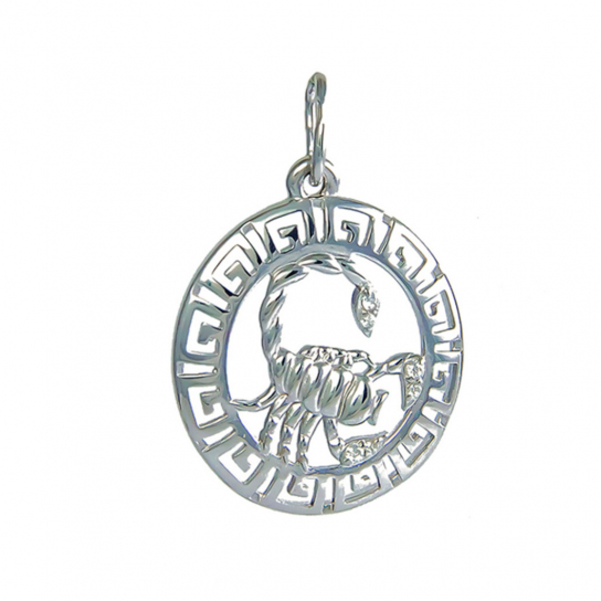 Серебряная подвеска 925, с фианитом