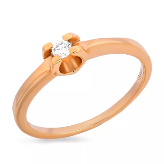 Кольцо с бриллиантами из золота