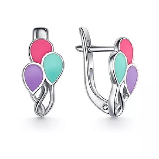 Серебряные серьги 925, детские