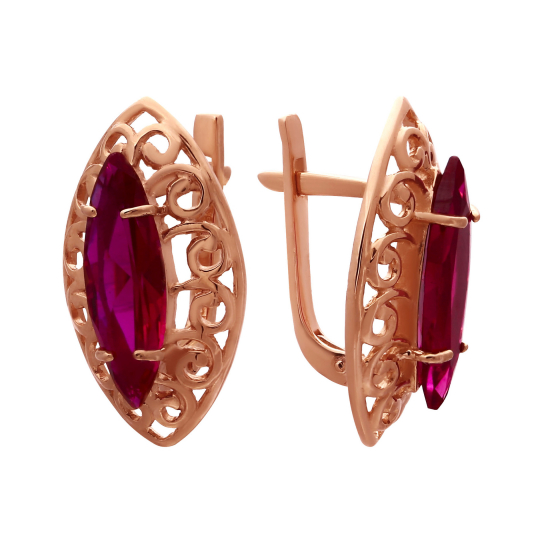 Золотые серьги 585, женские