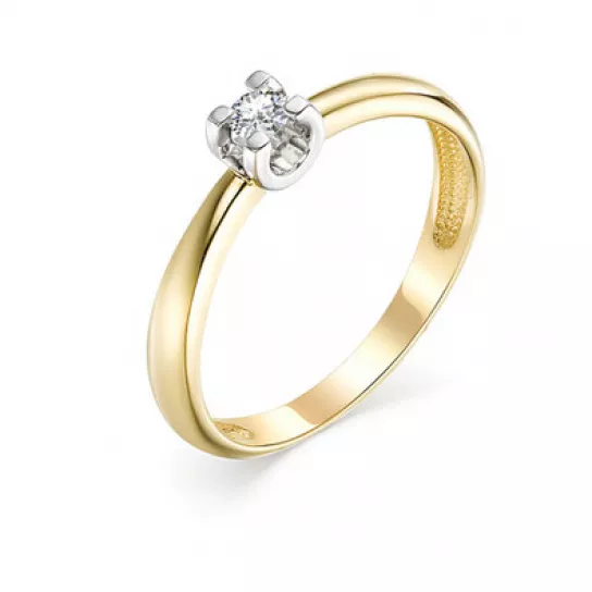 Кольцо с бриллиантами из золота