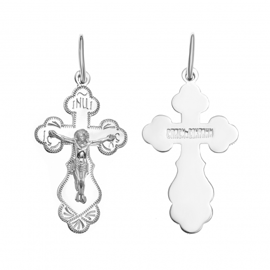 Серебряный крестик 925 нательный, на шею