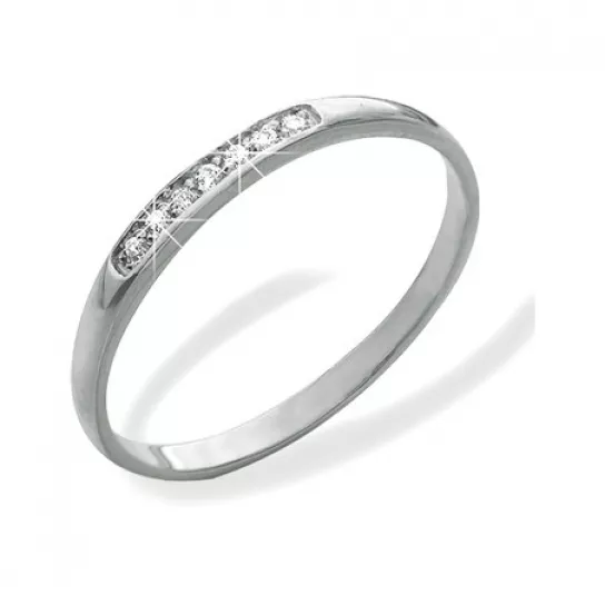 Серебряное кольцо 925, женское, с фианитом, размер 16.5