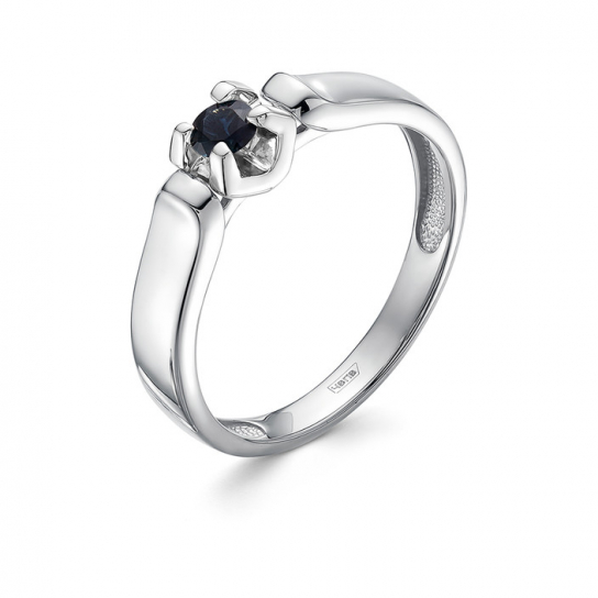 Золотое кольцо 585, женское, с сапфиром, размер 17