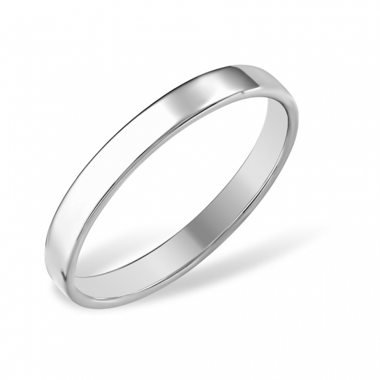 Серебряное обручальное кольцо 925, размер 17