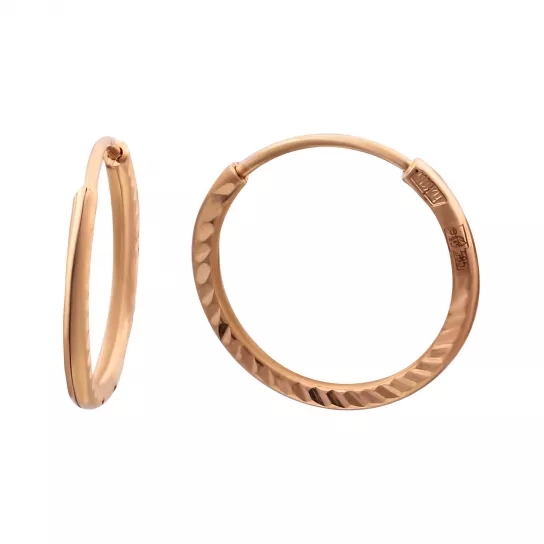 Серьги-конго из золота