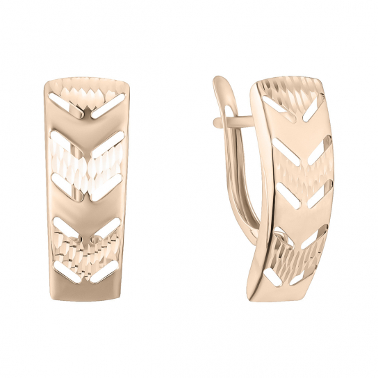 Золотые серьги 585, женские