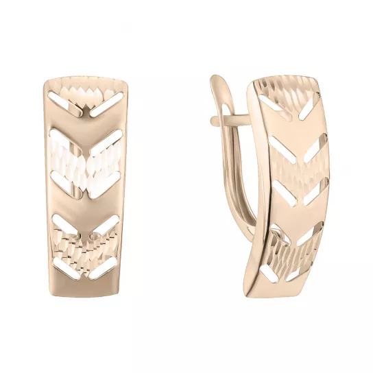 Золотые серьги 585, женские