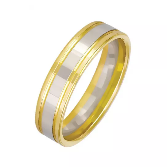 Золотое обручальное кольцо 585, размер 21.5