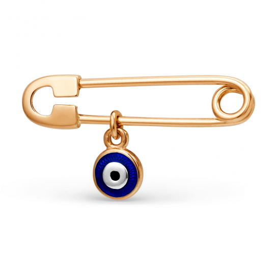 Булавка с эмалью из золота