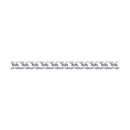 Серебряный браслет 925, плетение двойной ромб, длина 23 см