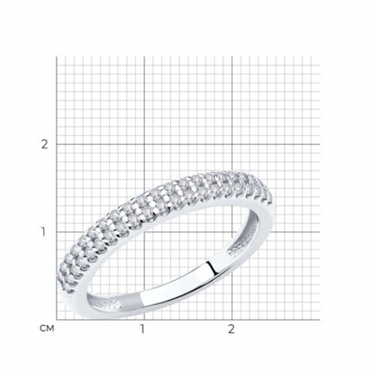 Серебряное кольцо 925, женское, размер 17