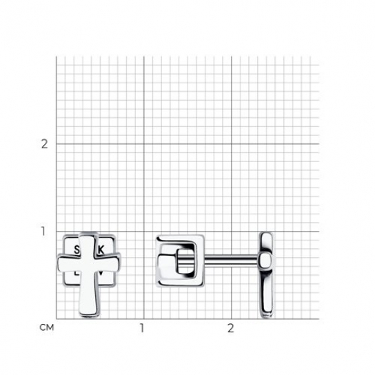 Пусеты из серебра