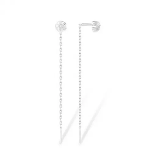 Серебряные серьги 925, женские, с фианитом