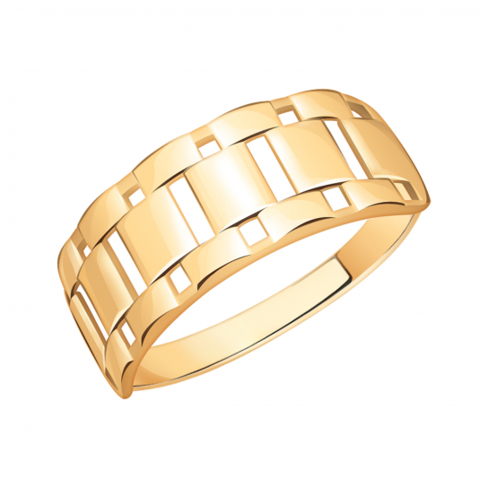 Золотое кольцо 585, женское, размер 17.5