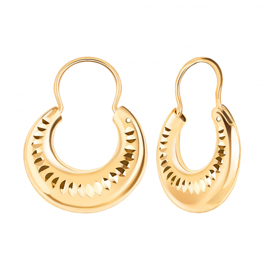 Золотые серьги 585, женские