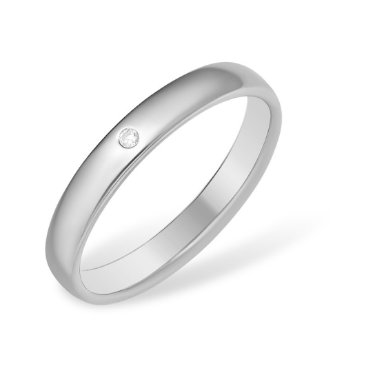 Серебряное обручальное кольцо 925, размер 18