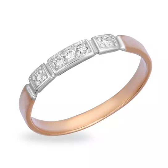 Кольцо с бриллиантами из золота