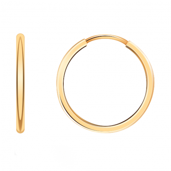 Золотые серьги 585, женские