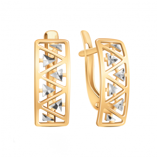 Золотые серьги 585, женские