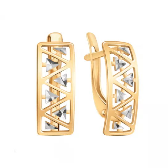 Золотые серьги 585, женские