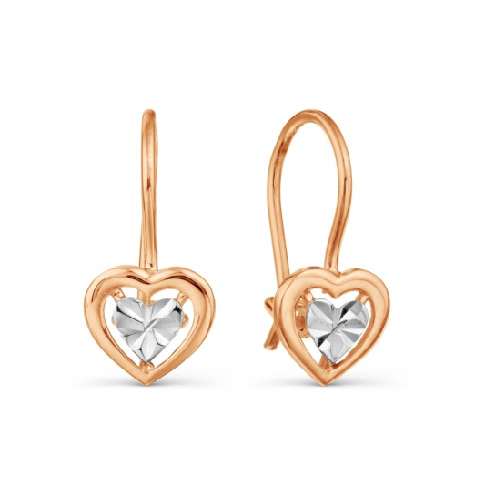 Серьги детские из золота