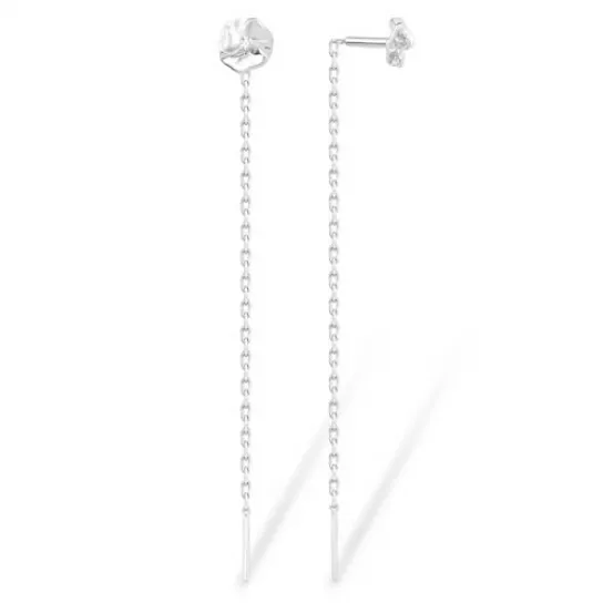 Серьги-продевки из серебра