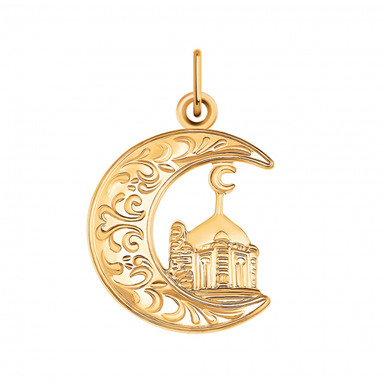 Золотая подвеска 585, женская