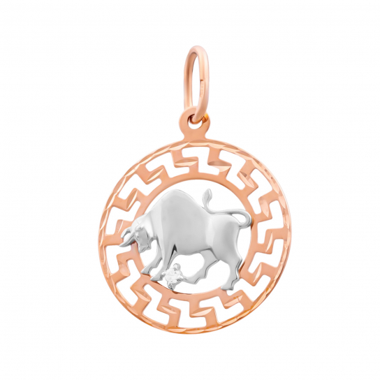 Золотая подвеска 585, с фианитом