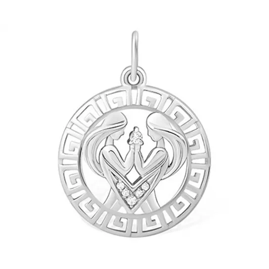 Серебряная подвеска 925, с фианитом