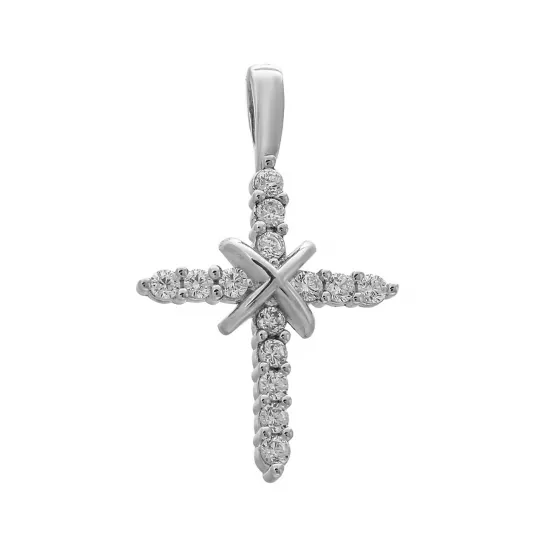 Серебряная подвеска 925, женская, с фианитом