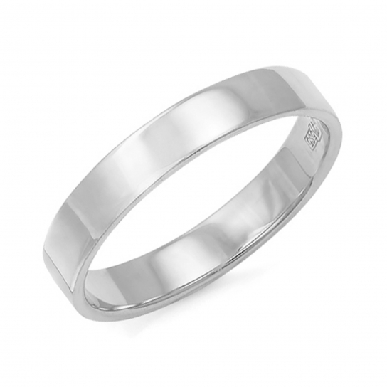 Серебряное обручальное кольцо 925, размер 15.5