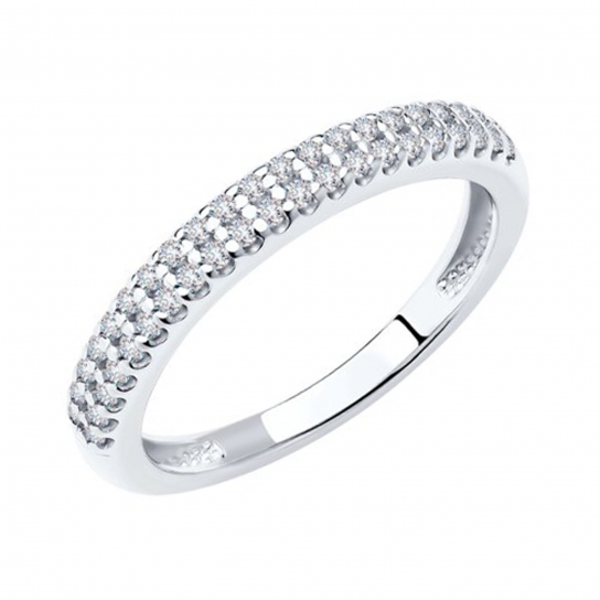 Серебряное кольцо 925, женское, размер 17