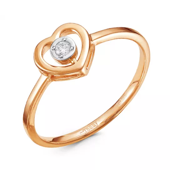 Кольцо с бриллиантами из золота