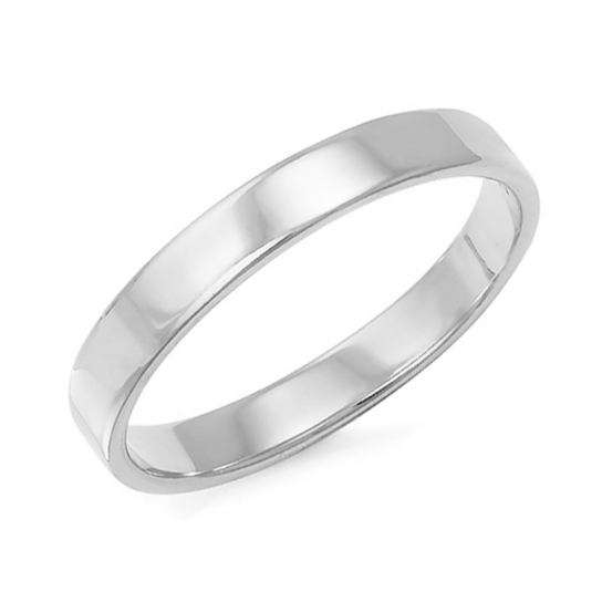 Серебряное обручальное кольцо 925, размер 18