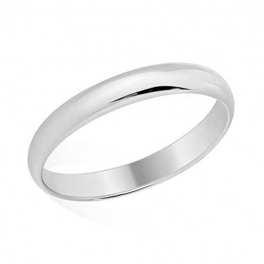 Серебряное обручальное кольцо 925, размер 17.5