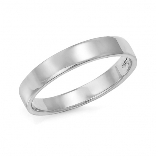 Серебряное обручальное кольцо 925, размер 15