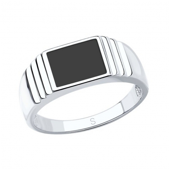 Кольцо-печатка из серебра