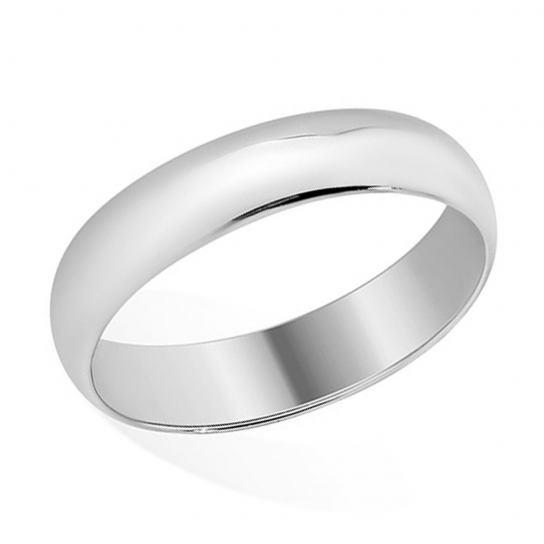 Серебряное обручальное кольцо 925, размер 22.5