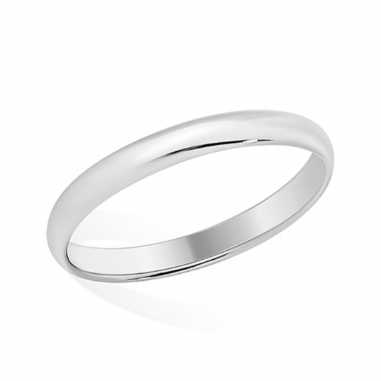 Серебряное обручальное кольцо 925, размер 15.5