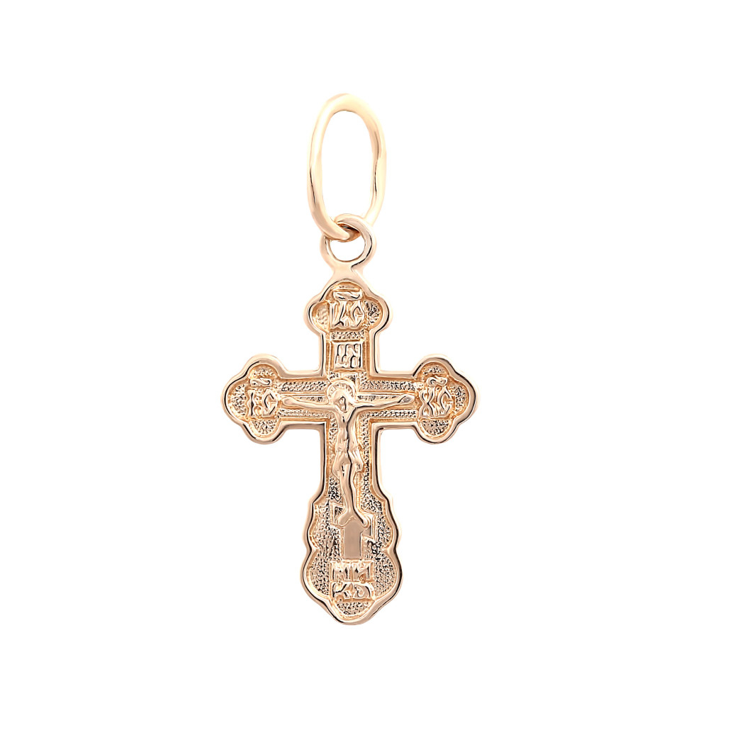 Бронницкий ювелир крестик из красного золота д0268-81030063