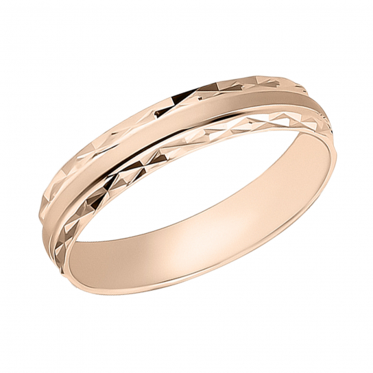 Золотое обручальное кольцо 585, размер 22.5