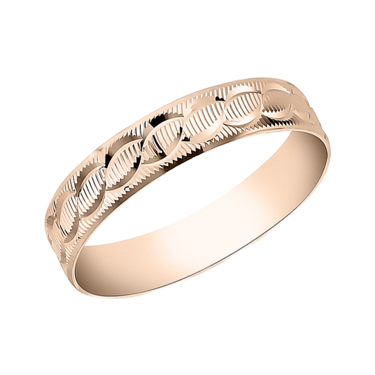 Золотое обручальное кольцо 585, размер 15.5