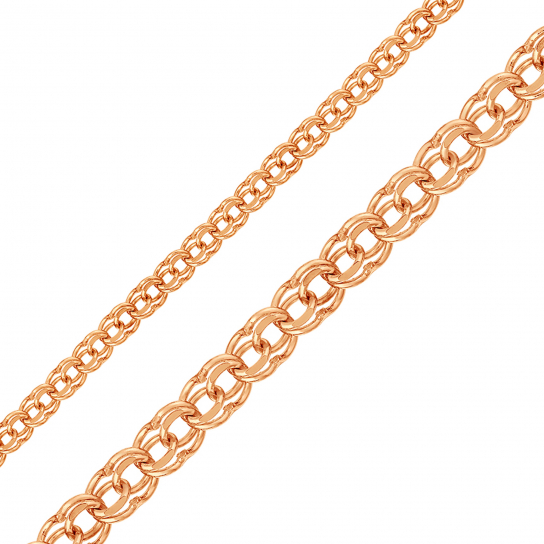 Золотой браслет 585, плетение бисмарк, длина 17 см