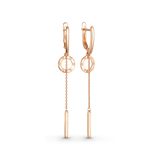 Золотые серьги 585, женские