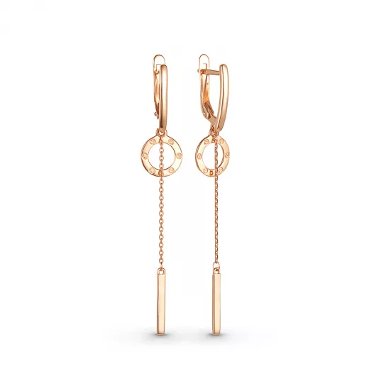 Золотые серьги 585, женские