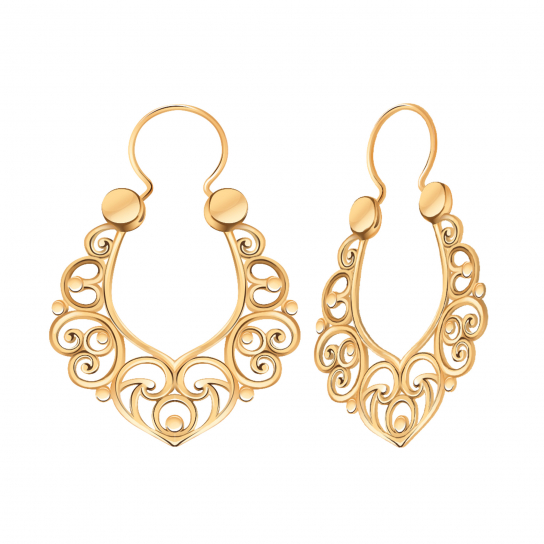 Золотые серьги 585, женские