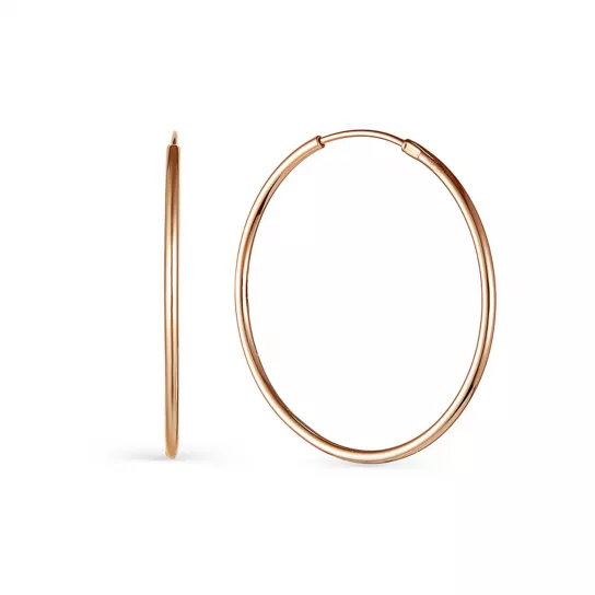 Серьги-конго из золота